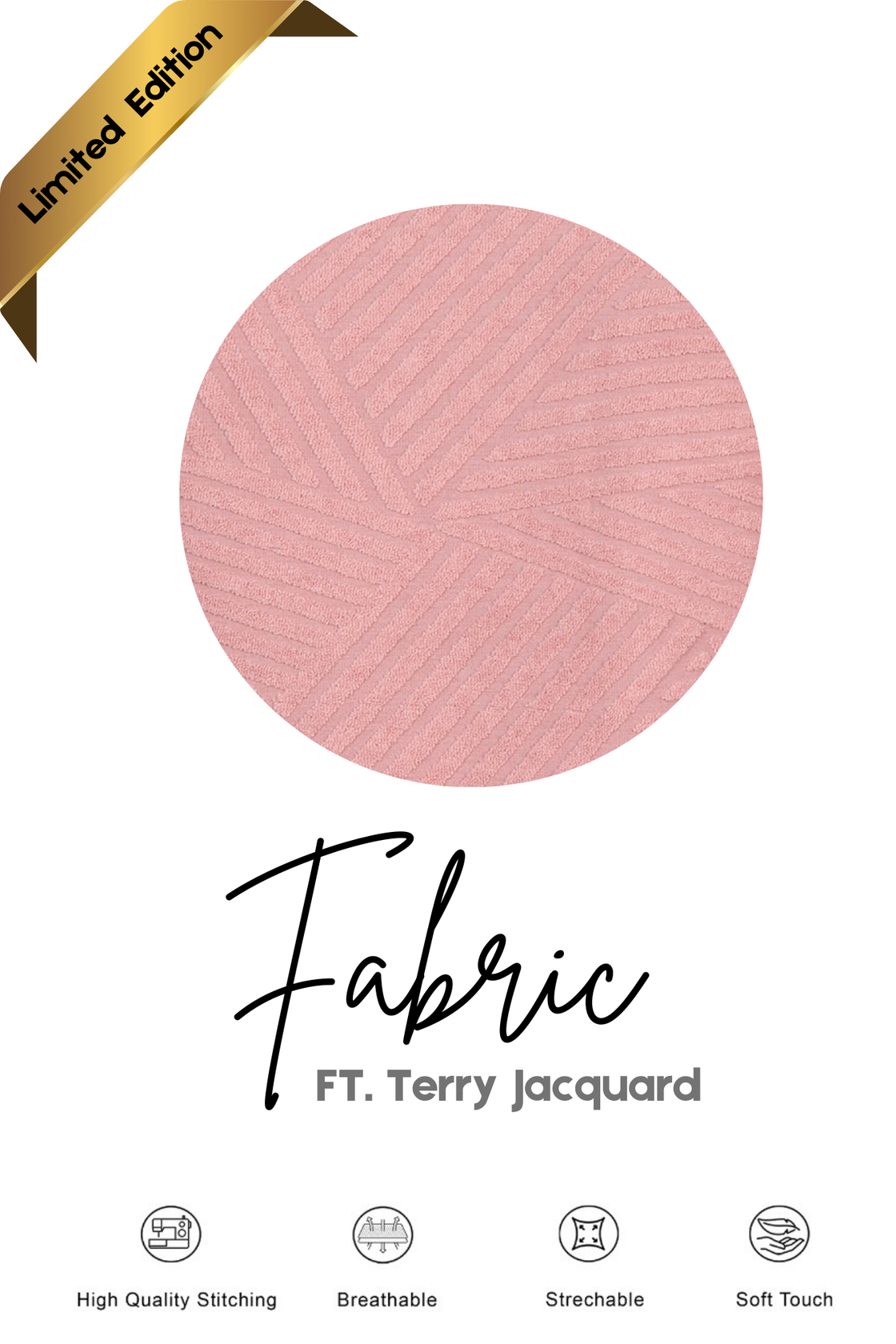 Pink Terry jacquard